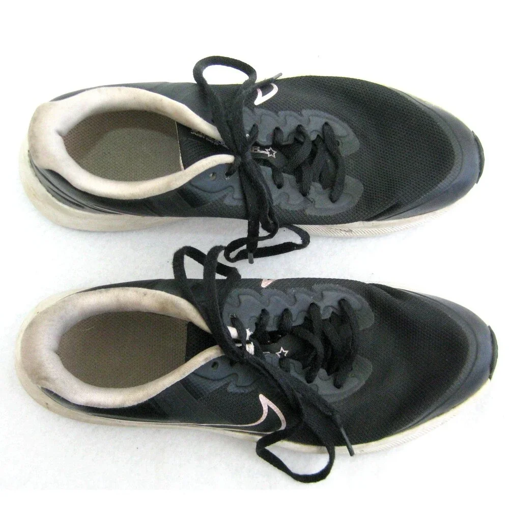 Nike Star Runner 5 Youth Size 6.5 Black Shoes Running Sneakers Low Top Walking